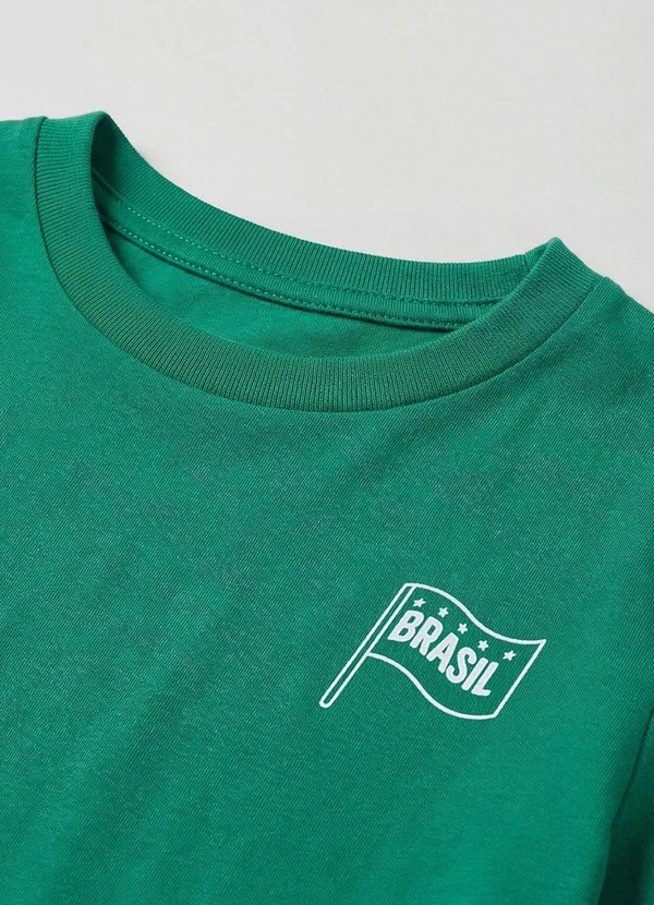 Rovi Kids - Camiseta Masculina Infantil Brasil Verde 5