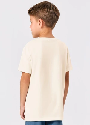Trick Nick - Camiseta Masculina Infantil com Estampa Bege - TRICK NICK