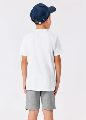 Rovitex - Camiseta Masculina Infantil com Estampa  Branco - ROVITEX