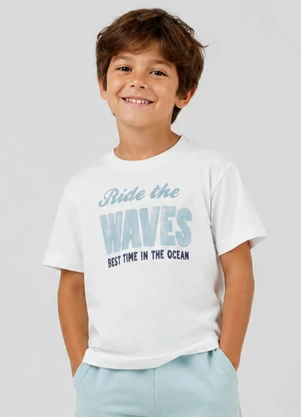 Trick Nick - Camiseta Masculina Infantil com Estampa Branco - TRICK NICK