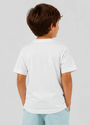 Trick Nick - Camiseta Masculina Infantil com Estampa Branco - TRICK NICK