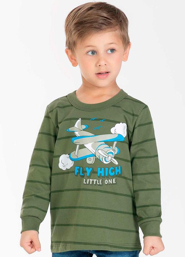Cativa Kids - Camiseta Masculina Infantil Divertida Verde