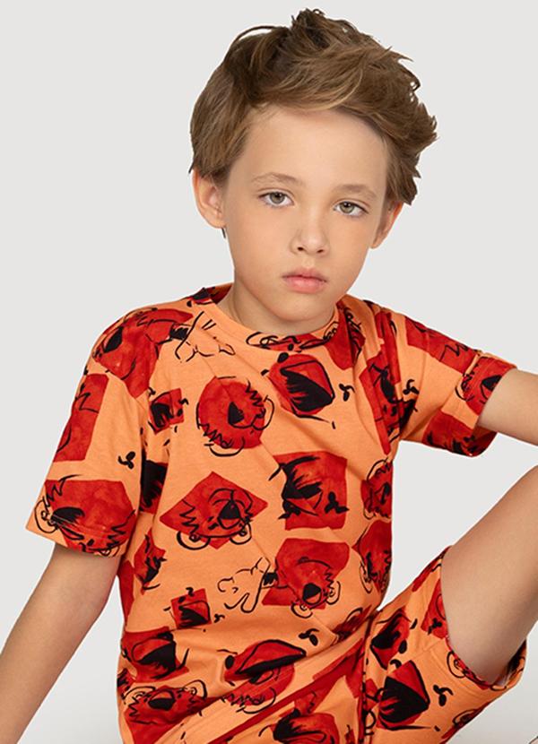 Tigor T Tigre - Camiseta Menino Laranja