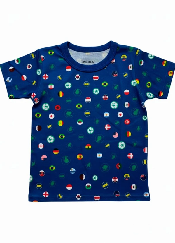 Lilica Ripilica - Camiseta Masculina Mundo Ripilica Azul
