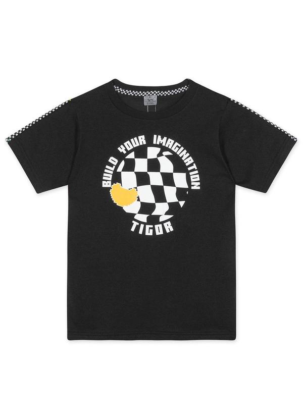 Tigor T Tigre - Camiseta Menino Preto
