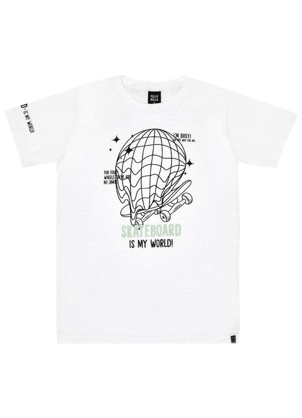 Pulla Bulla - Camiseta Menino Branco