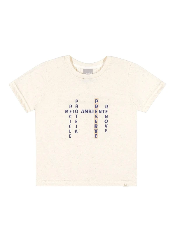 Colorittá - Camiseta Menino Infantil Bege