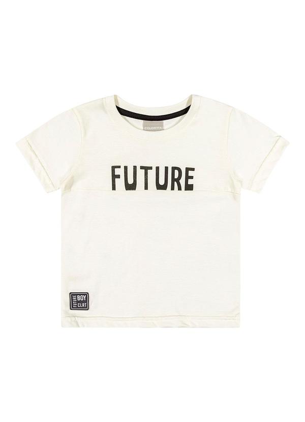 Colorittá - Camiseta Menino Infantil Bege