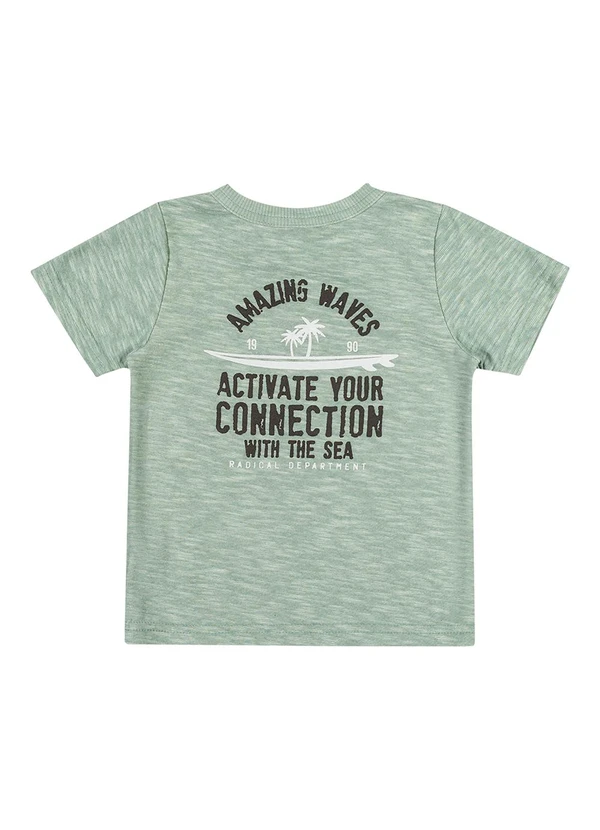 Elian - Camiseta Masculino Infantil Verde 4
