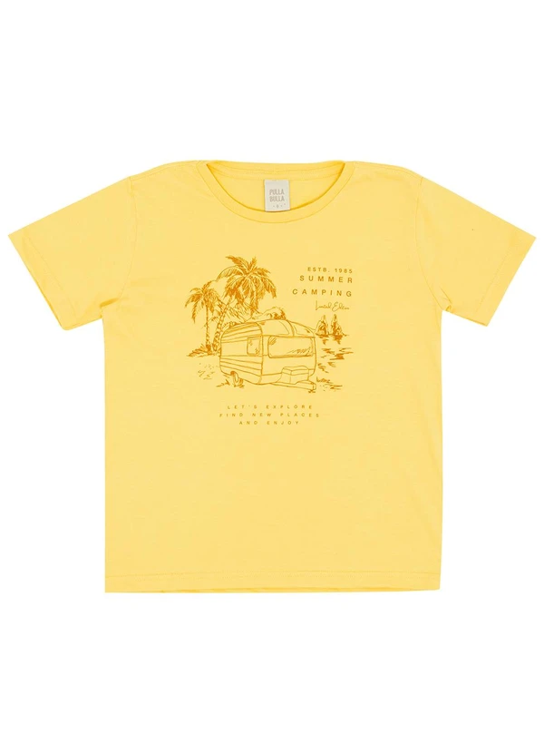 Pulla Bulla - Camiseta Meia Malha Amarelo