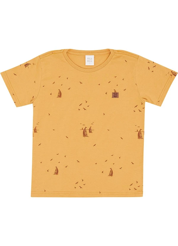 Pulla Bulla - Camiseta Meia Malha Amarelo