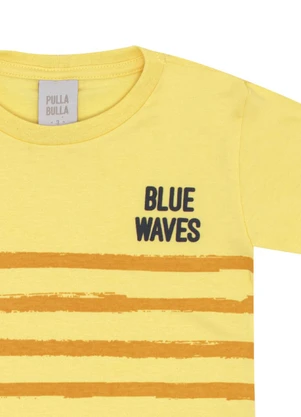 Pulla Bulla - Camiseta Meia Malha Amarelo - PULLA BULLA