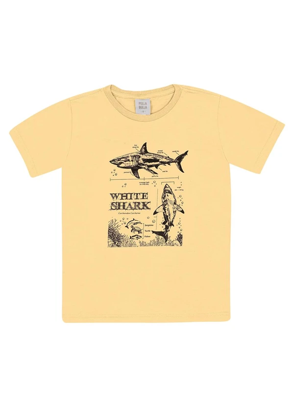 Pulla Bulla - Camiseta Meia Malha Amarelo