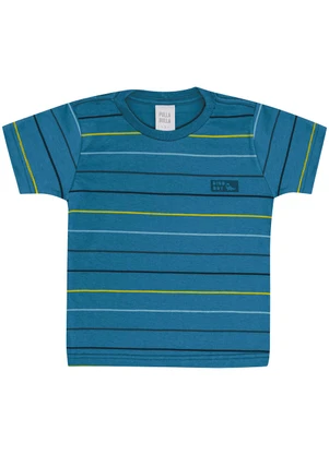 Pulla Bulla - Camiseta Meia Malha Azul - PULLA BULLA