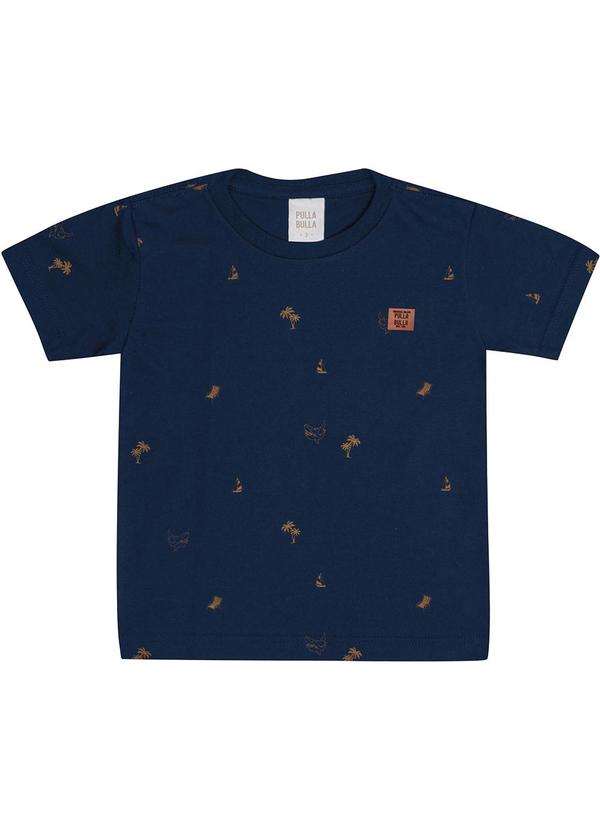 Pulla Bulla - Camiseta Meia Malha Azul