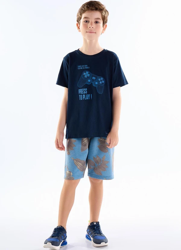 Pulla Bulla - Camiseta Meia Malha Azul 2