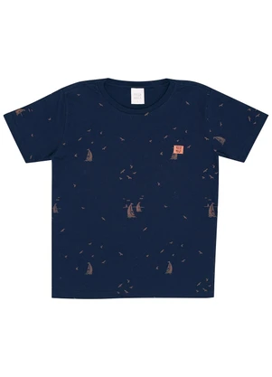 Pulla Bulla - Camiseta Meia Malha Azul - PULLA BULLA