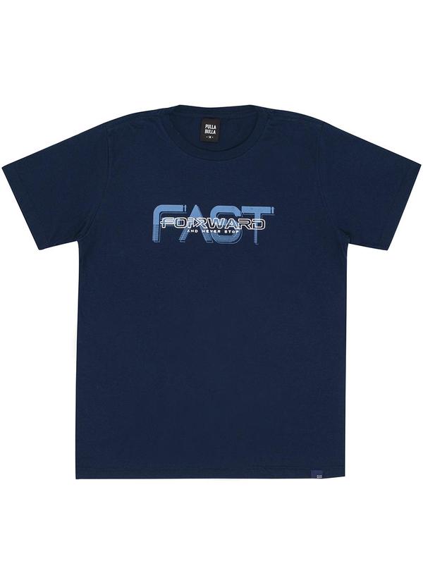 Pulla Bulla - Camiseta Meia Malha Azul