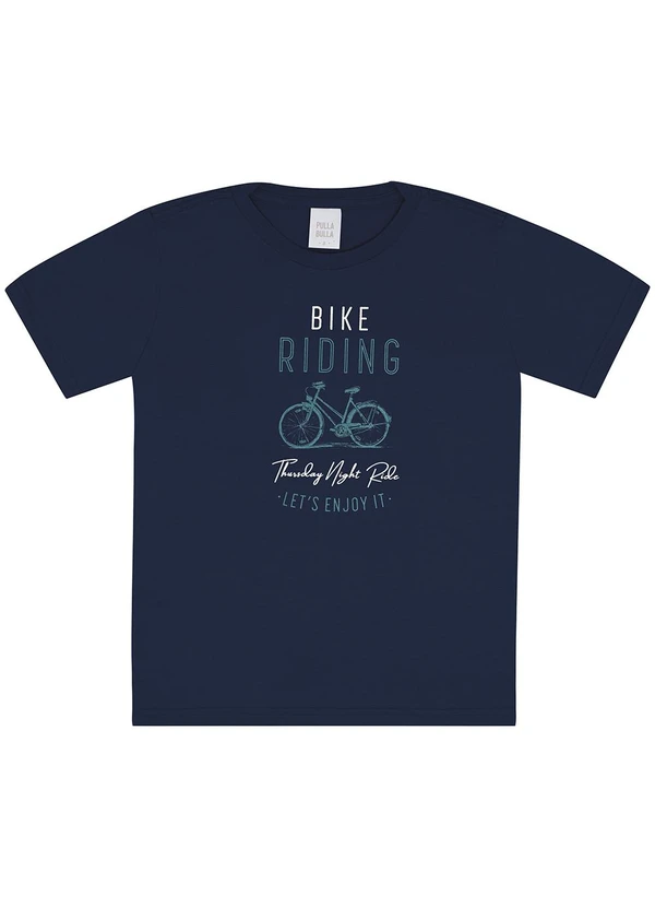 Pulla Bulla - Camiseta Meia Malha Azul