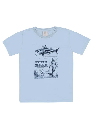 Pulla Bulla - Camiseta Meia Malha Azul - PULLA BULLA