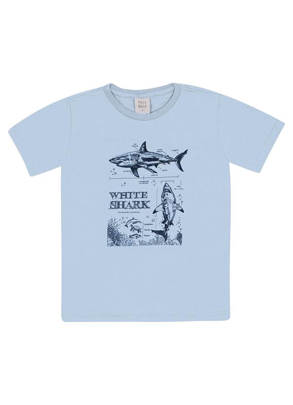 Pulla Bulla - Camiseta Meia Malha Azul
