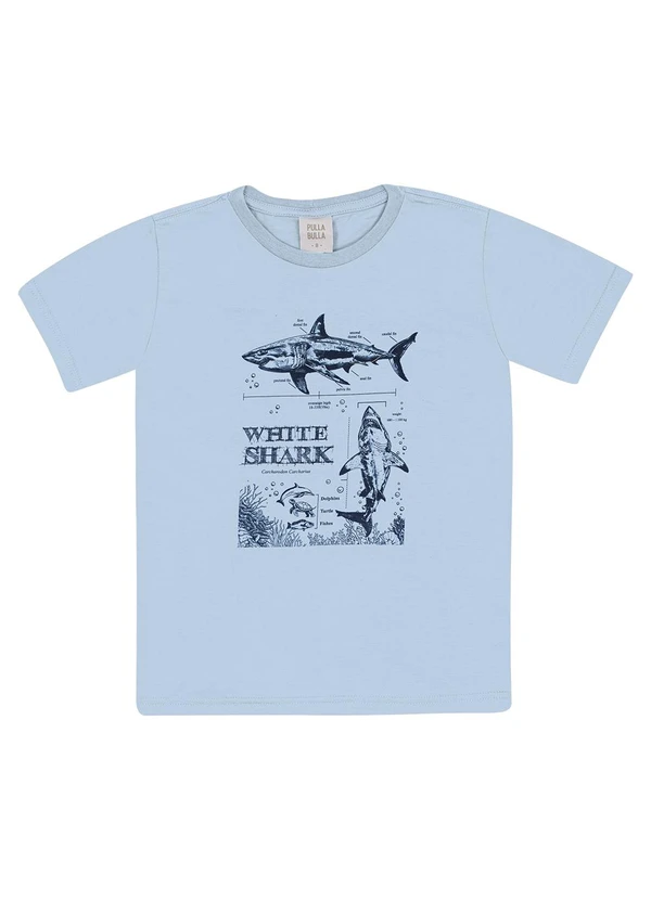 Pulla Bulla - Camiseta Meia Malha Azul