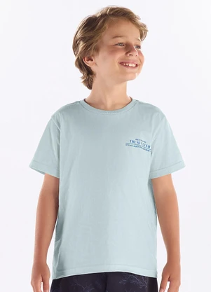 Pulla Bulla - Camiseta Meia Malha Azul - PULLA BULLA