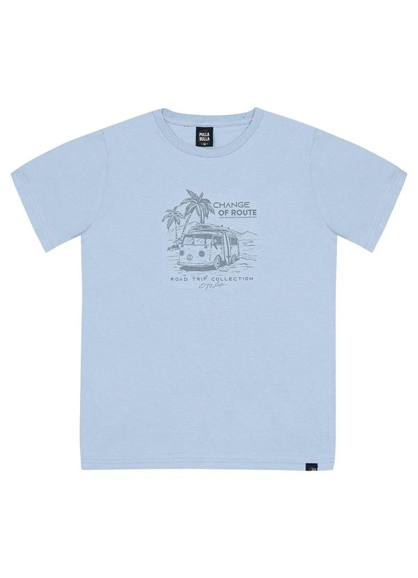 Pulla Bulla - Camiseta Meia Malha Azul