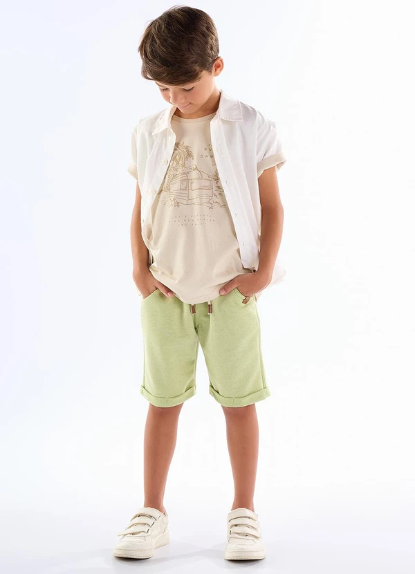 Pulla Bulla - Camiseta Meia Malha Bege 2