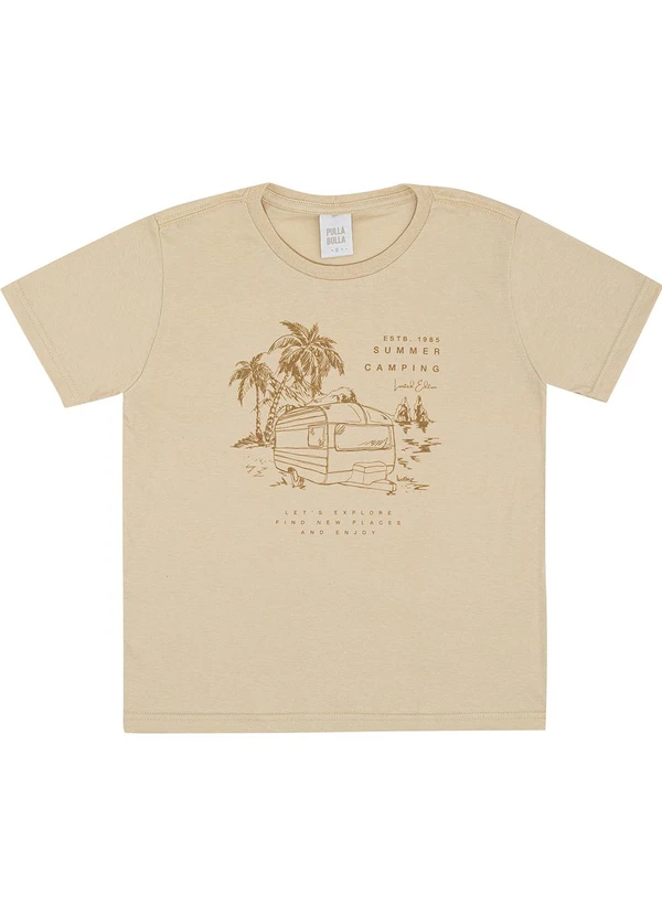 Pulla Bulla - Camiseta Meia Malha Bege 3