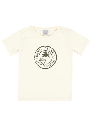 Pulla Bulla - Camiseta Meia Malha Bege - PULLA BULLA