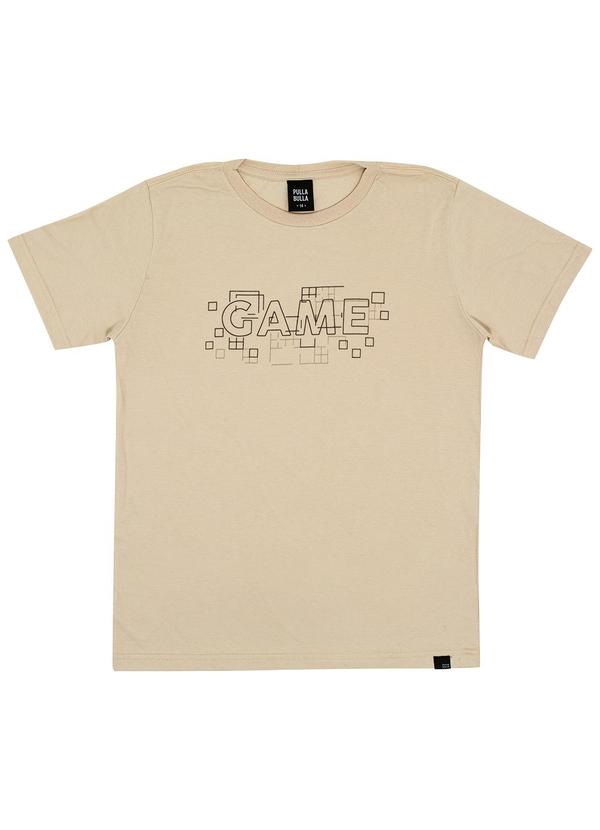 Pulla Bulla - Camiseta Meia Malha Bege