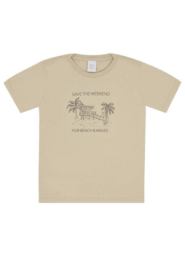 Pulla Bulla - Camiseta Meia Malha Bege 3