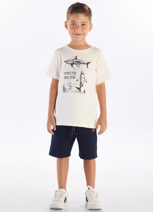 Pulla Bulla - Camiseta Meia Malha Bege - PULLA BULLA