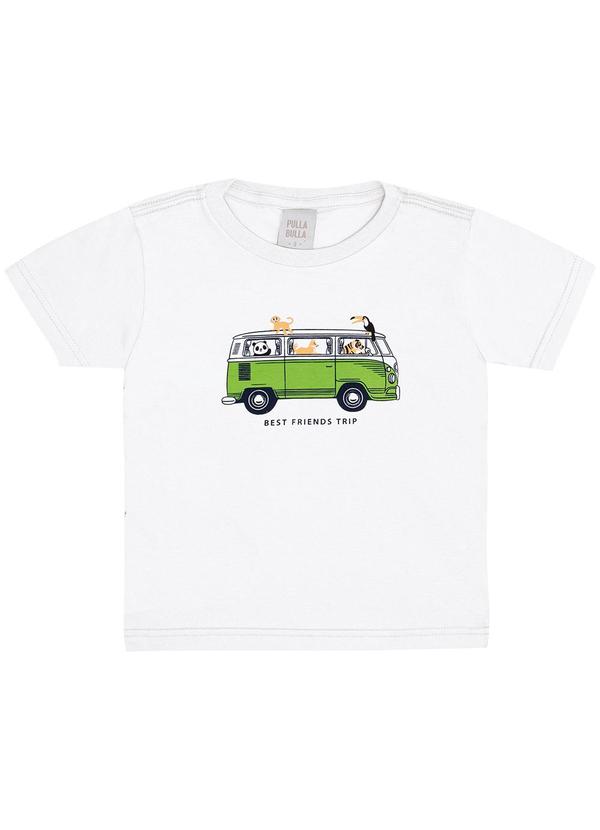 Pulla Bulla - Camiseta Meia Malha Branco