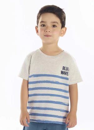 Pulla Bulla - Camiseta Meia Malha Cinza - PULLA BULLA