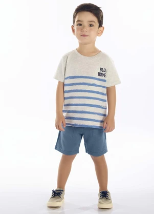 Pulla Bulla - Camiseta Meia Malha Cinza - PULLA BULLA