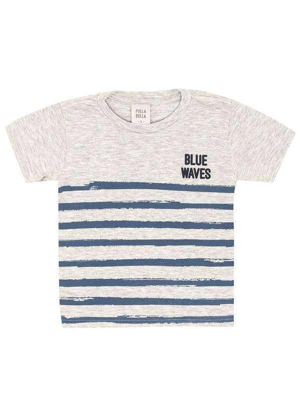 Pulla Bulla - Camiseta Meia Malha Cinza 3
