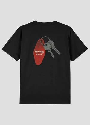 Based. - Camiseta Meia Malha Estampa Frente Costas Preto - BASED.