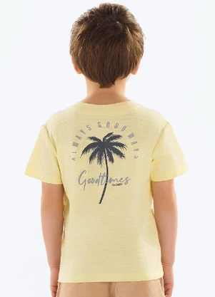 Quimby - Camiseta Meia Malha Flamê Amarelo - QUIMBY