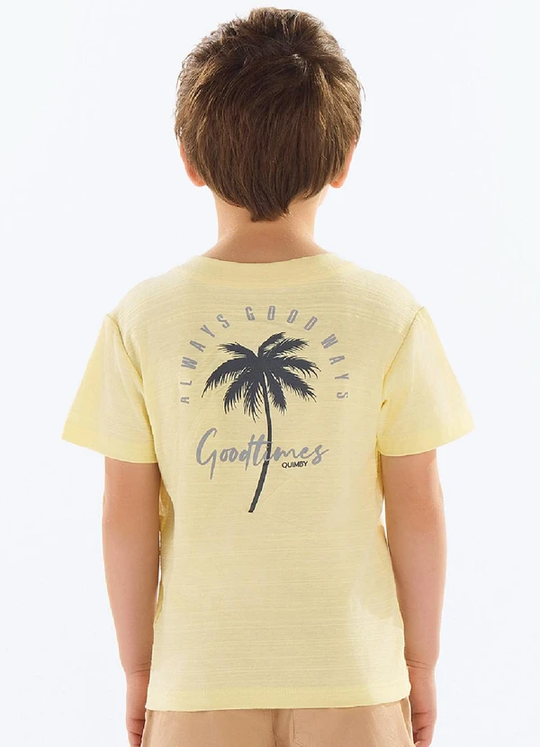 Quimby - Camiseta Meia Malha Flamê Amarelo 2