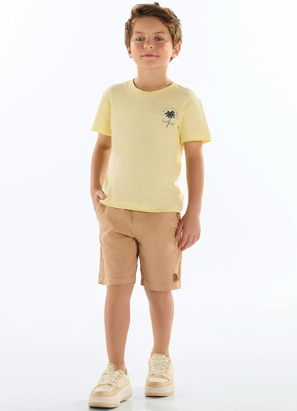 Quimby - Camiseta Meia Malha Flamê Amarelo 3