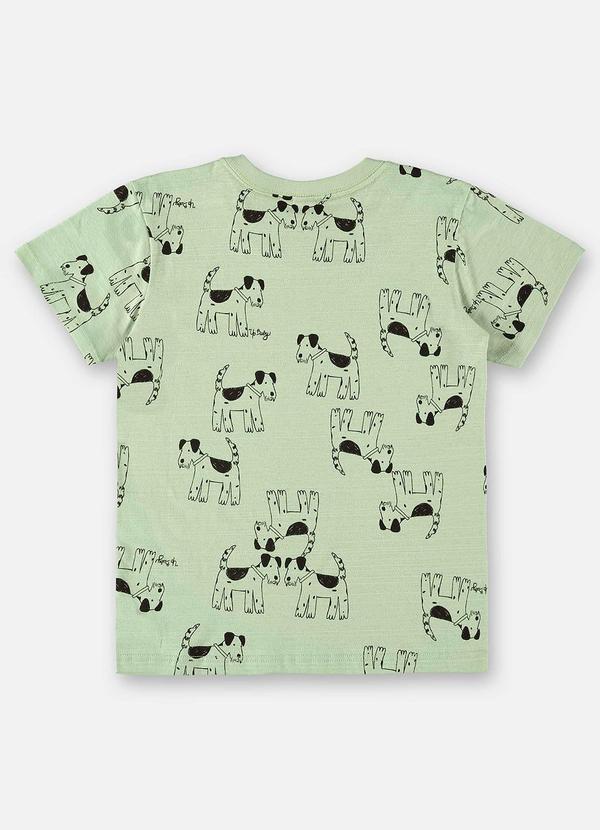 Up Baby - Camiseta Meia Malha Flamê Infantil Verde 2