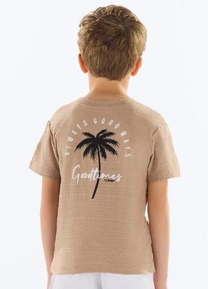Quimby - Camiseta Meia Malha Flamê Marrom - QUIMBY