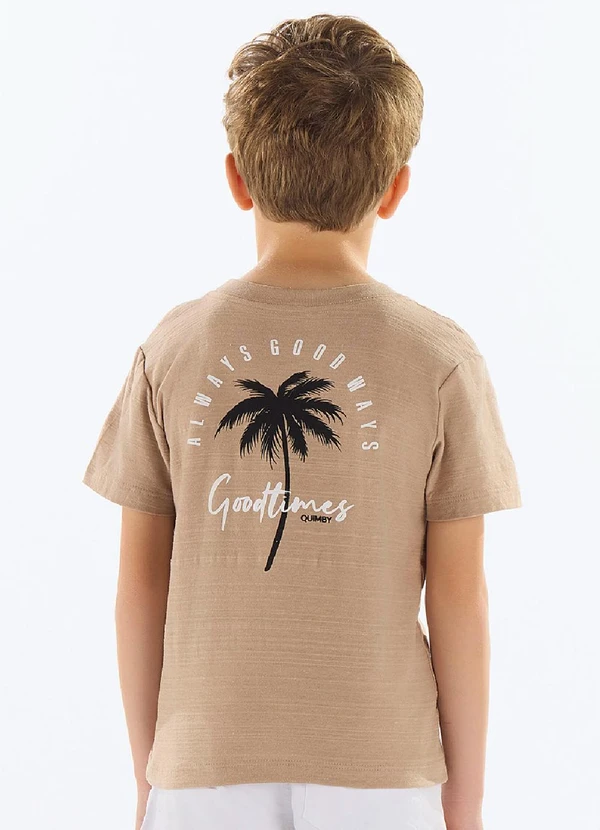 Quimby - Camiseta Meia Malha Flamê Marrom 2