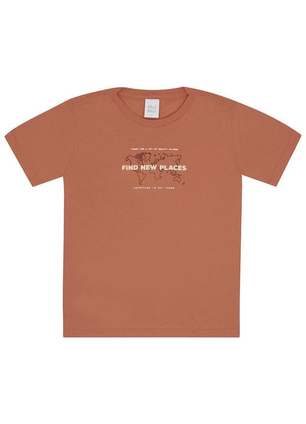 Pulla Bulla - Camiseta Meia Malha Laranja