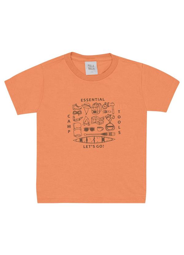 Pulla Bulla - Camiseta Meia Malha Laranja
