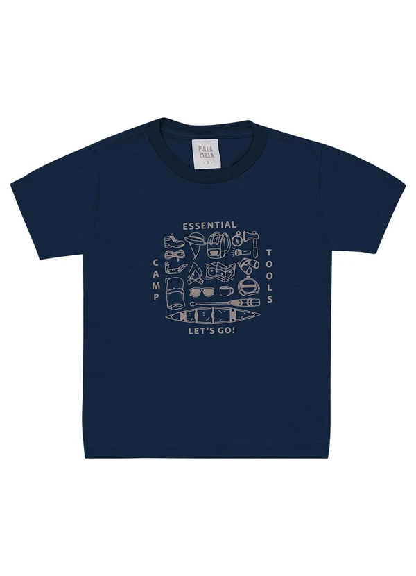 Pulla Bulla - Camiseta Meia Malha Marinho