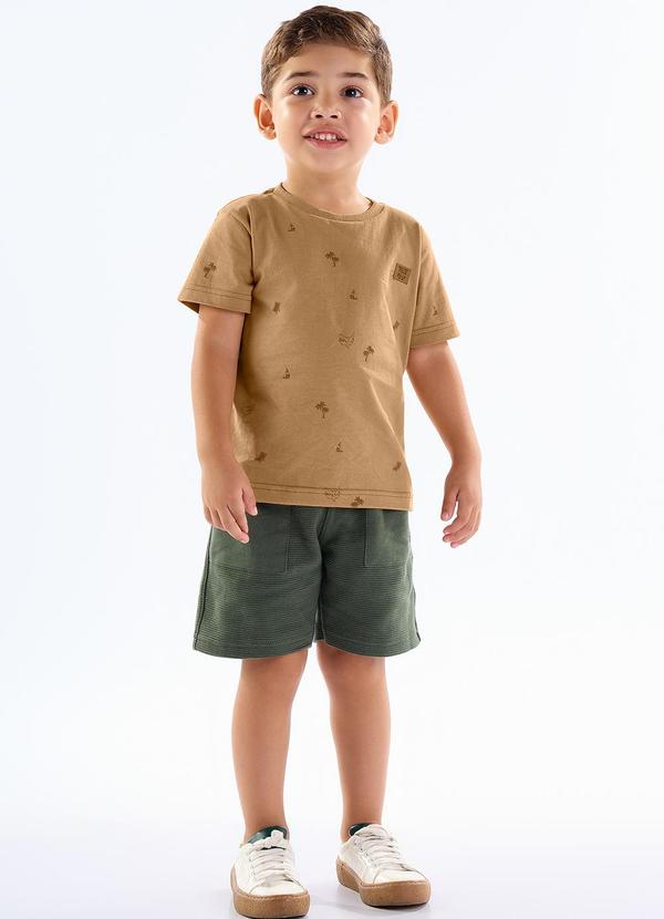 Pulla Bulla - Camiseta Meia Malha Marrom 2