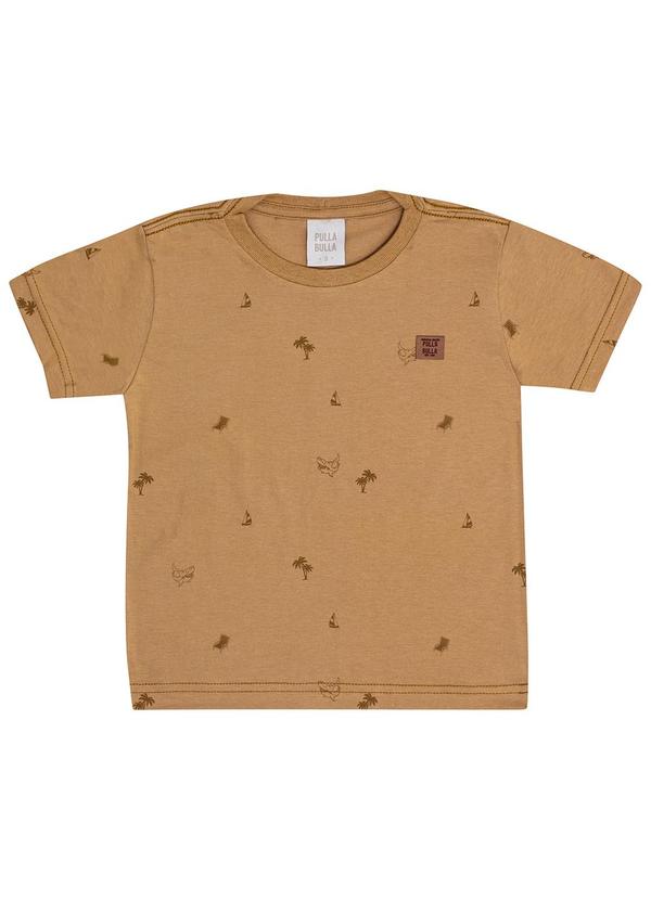 Pulla Bulla - Camiseta Meia Malha Marrom 3